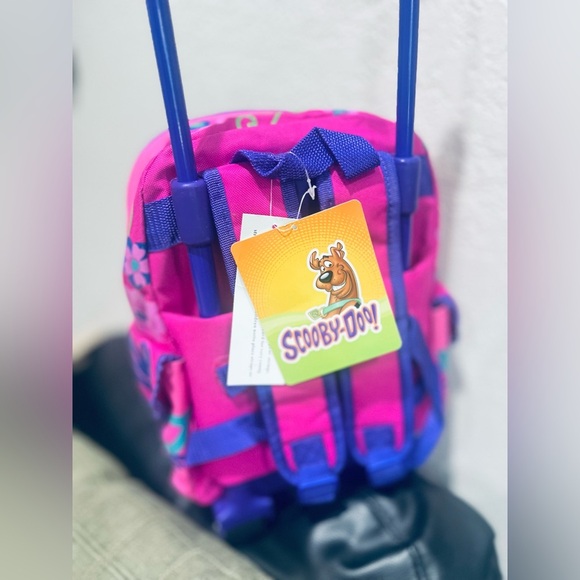 Scooby Doo Small Rolling Backpack Pink Peace & Love! - Picture 14 of 14